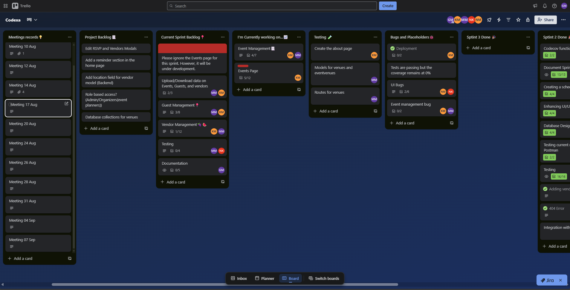 PlanIt Event Planner: Sprint 3 Development Plan | Codexa