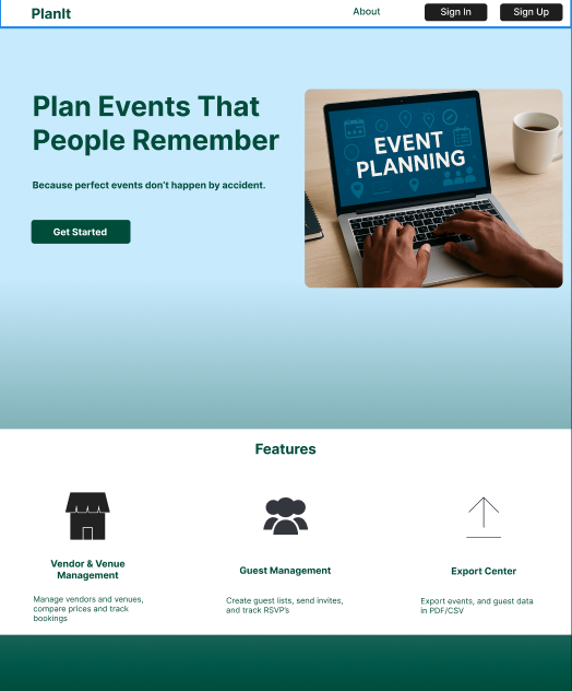 Landing Page Mockup